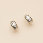 CZ Northern Star Huggie Earrings | 18K Gold Dipped