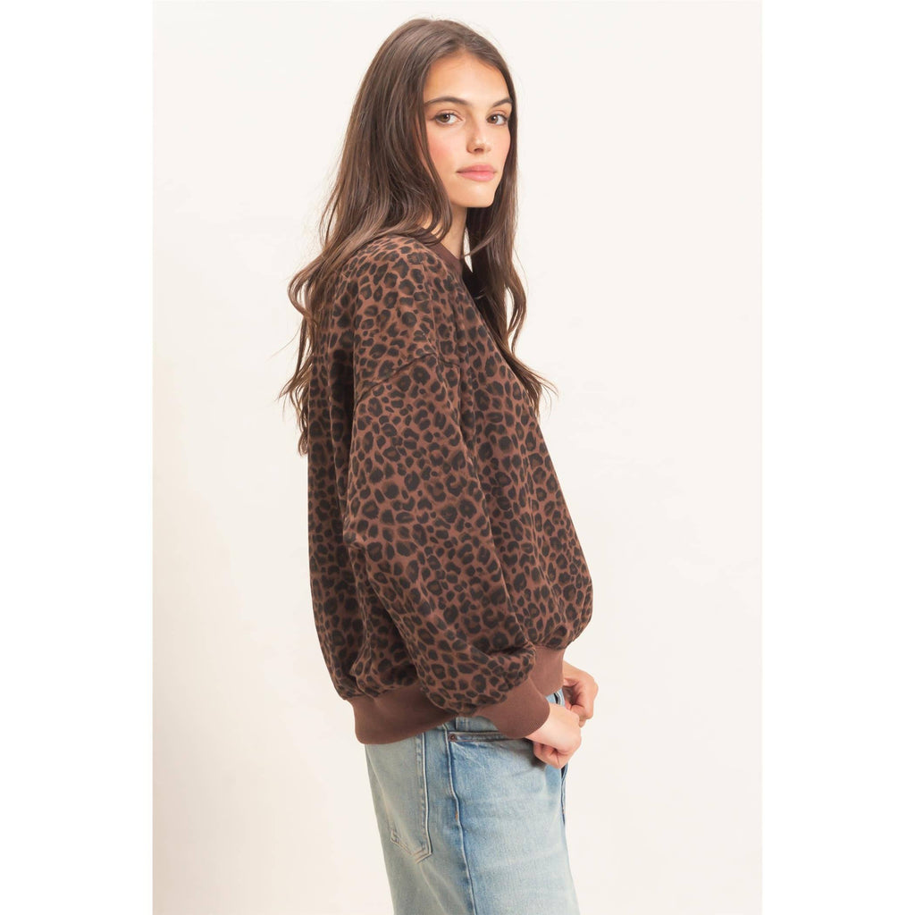 Leopard Print Sweatshirt
