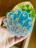 Floral Seashell Car Freshie