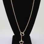 Polished Toggle Loop Box Chain Necklace