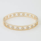 Multi Bejeweled Open Clover Bracelet