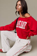 PT17835-6 Sydney Varsity Game Day Sweatshirt