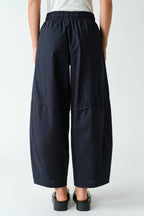 Ember Cotton Barrel-Leg Utility Pants