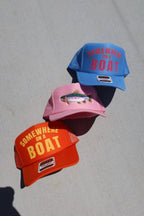 Somewhere on a  Boat Foam Trucker Hat