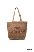 Straw Woven The Tote Bag - Zenana