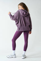 Fleece Hoodie Jacket with Tapered Sleeves