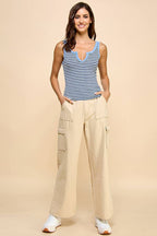 JK32311BS - MULTI STRIPE TANK CROP TOP