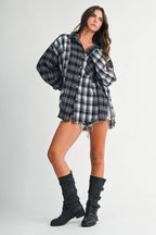 8376EN Kambrie Plaid Flannel Shirt