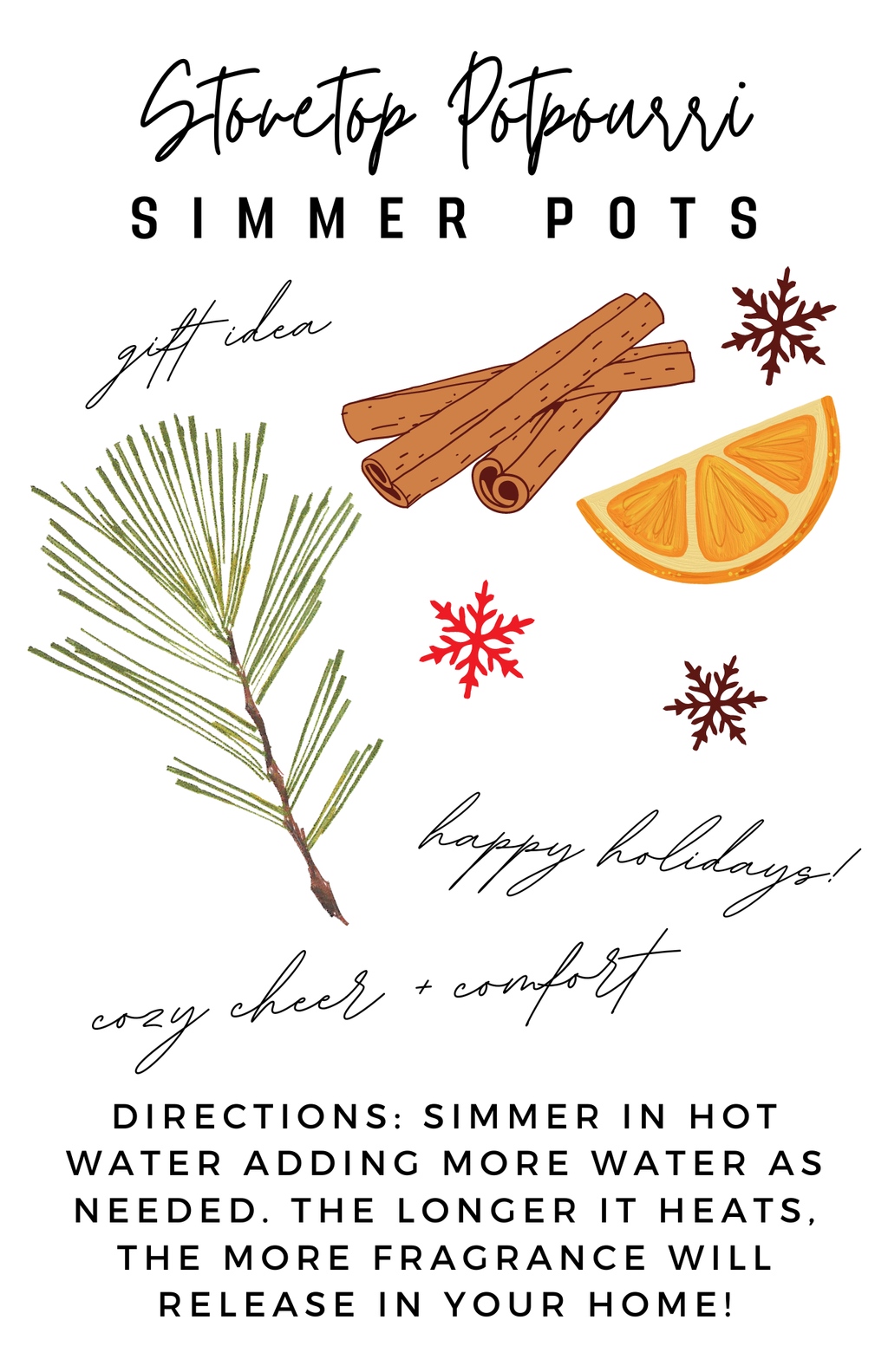 Simmer Stovetop Holiday Spice Christmas Blend