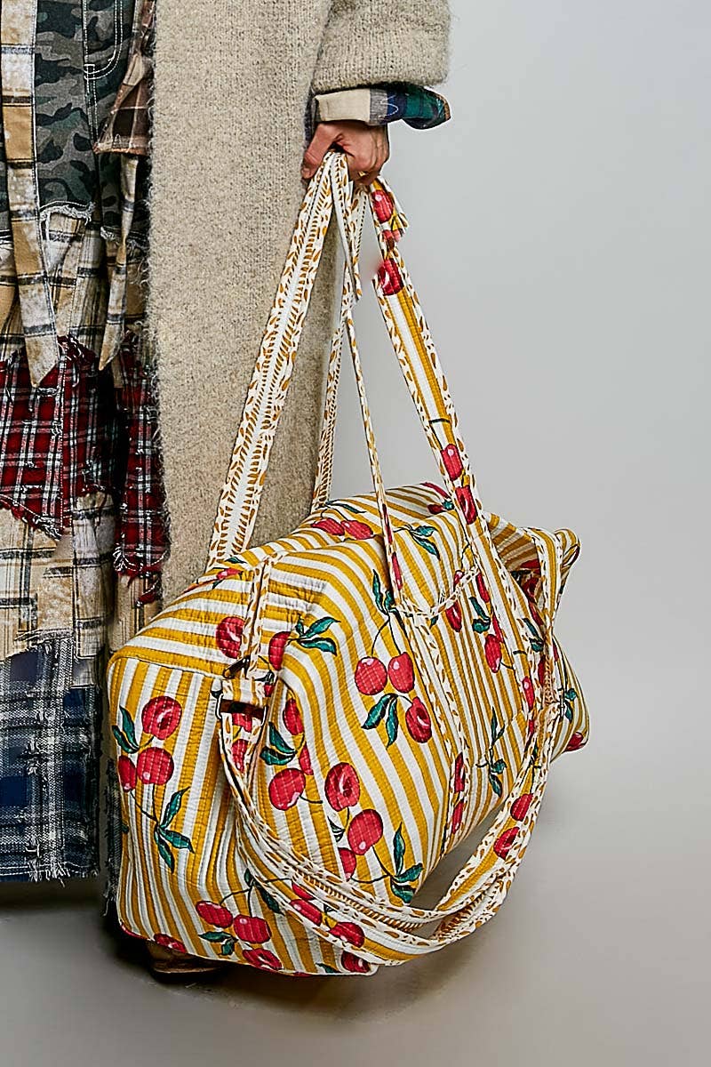 Front Pocket Quilted Adjustable Strap Bag