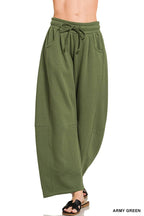 Fleece Barrel Leg Sweatpants