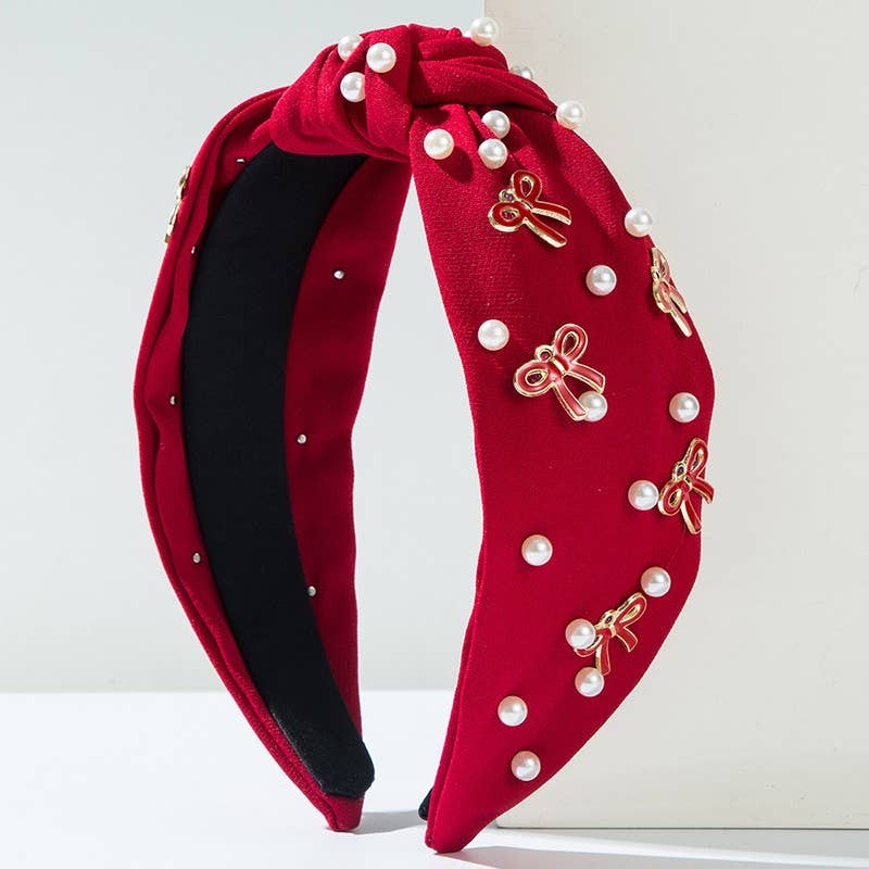 Classy Bow + Pearl Headband