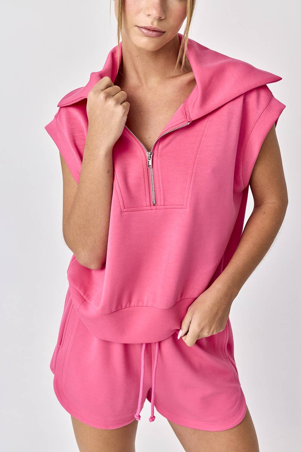 Blake Half Zip Top + Shorts Set