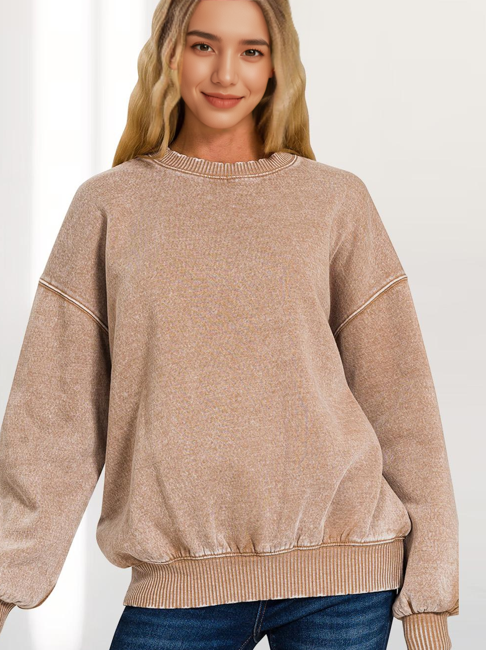 Acid Washed Pullover