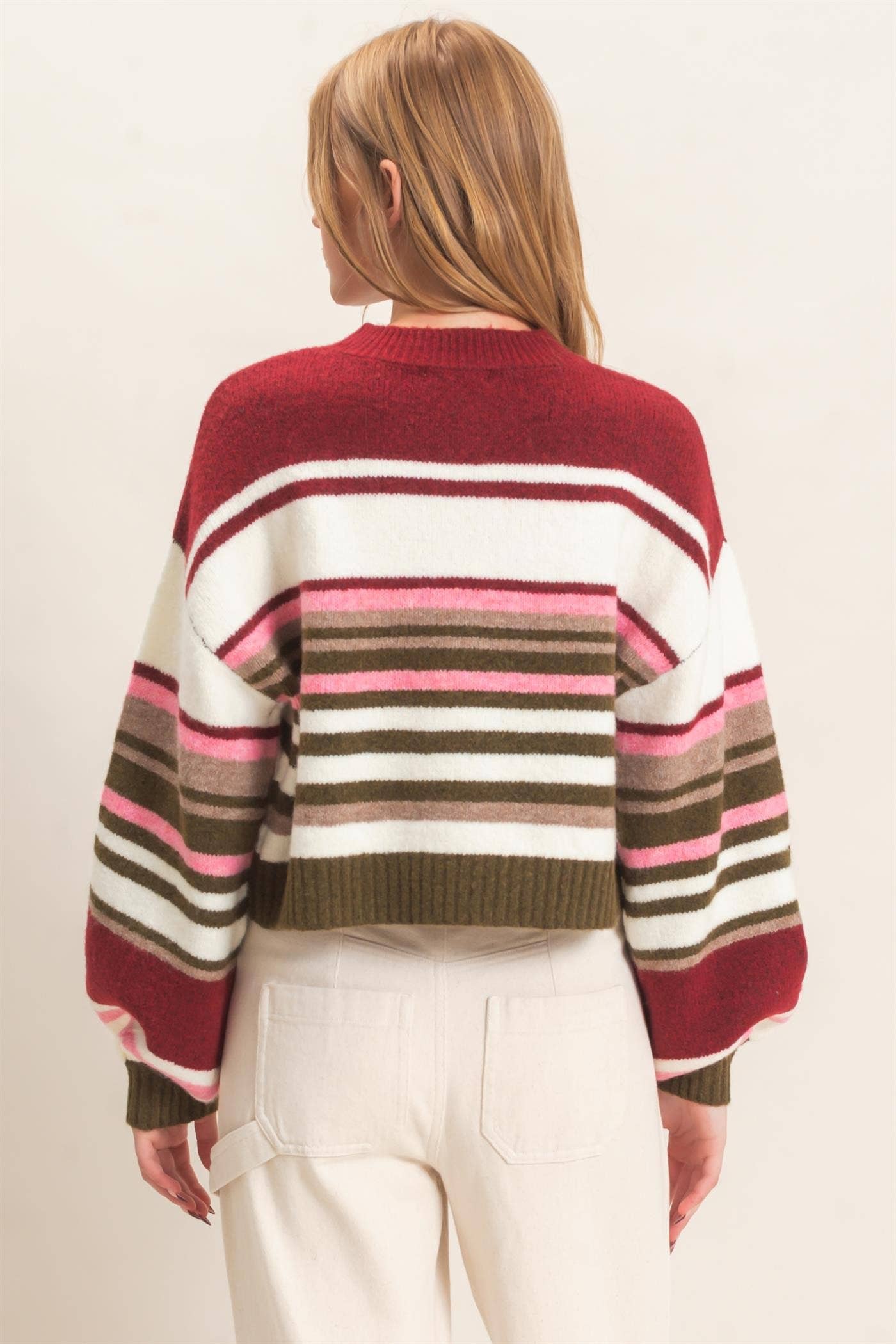 Striped Crew Neck Sweater