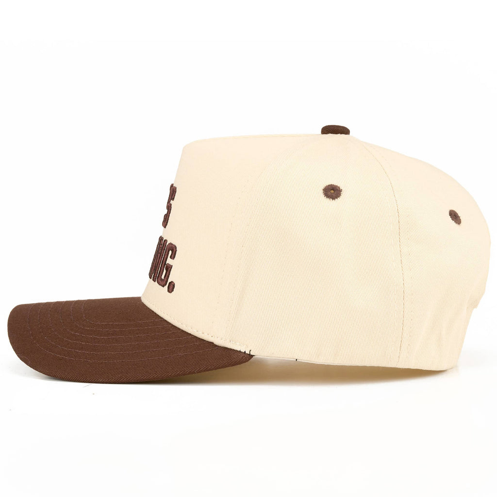 C.C HE'S FARMING Letter Embroidered Two Tone Trucker Hat
