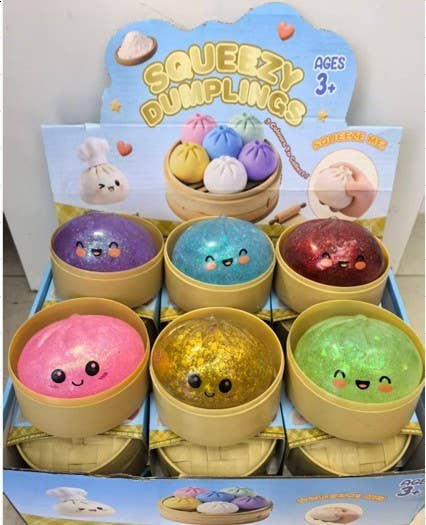 Pressure Sparkle Squishy Toy Dumplings | 40BTS416