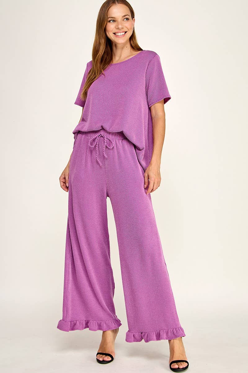 Solid Curly Rib Set