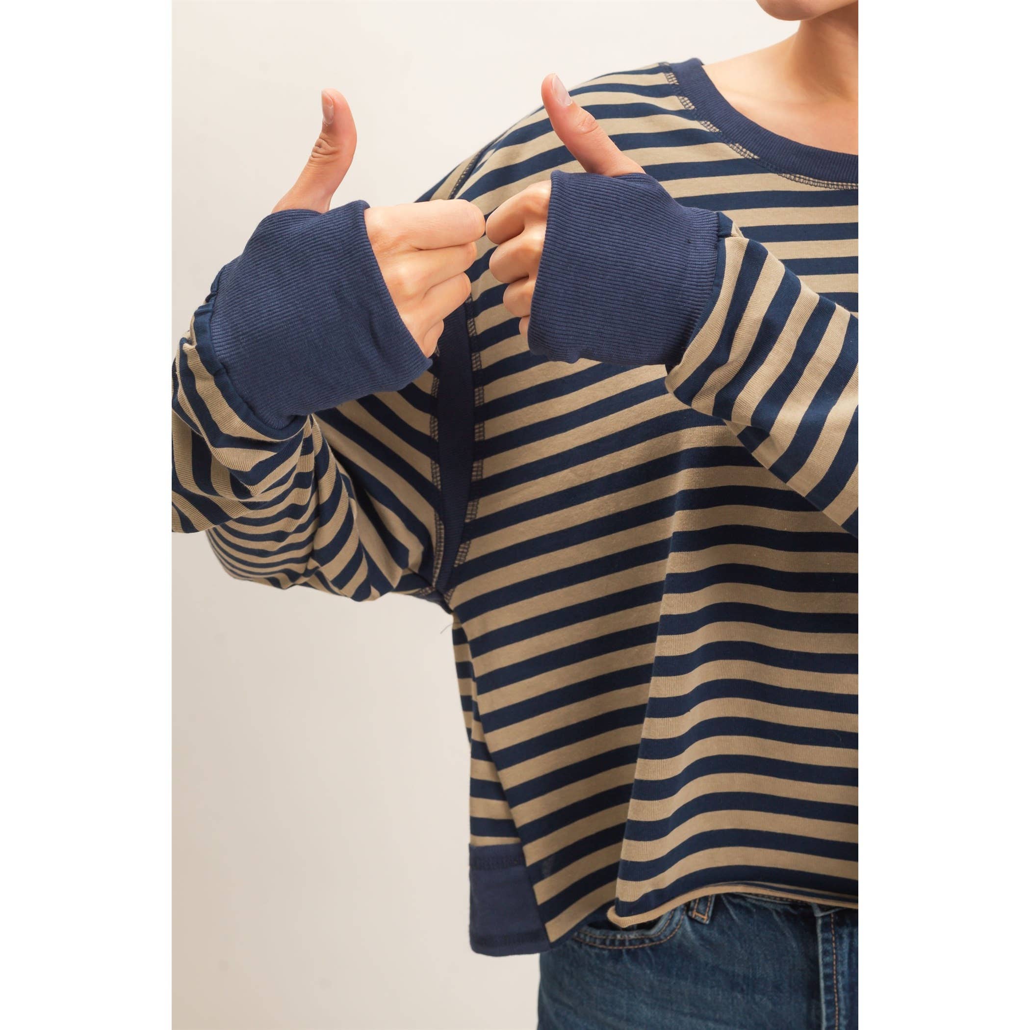 Striped Long Sleeve Top