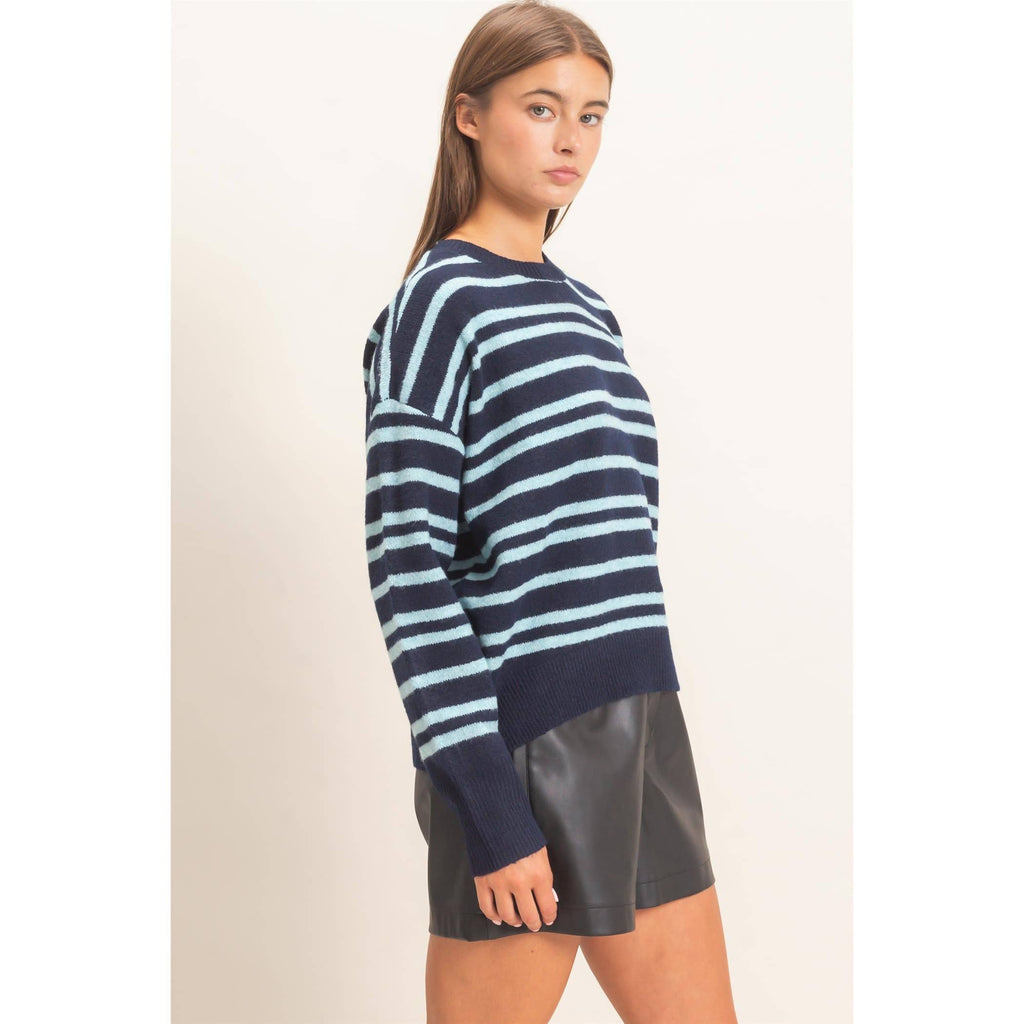 Striped Crew Neck Sweater