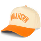 C.C NASHVILLE Embroidered Letter Two Tone Trucker Hat