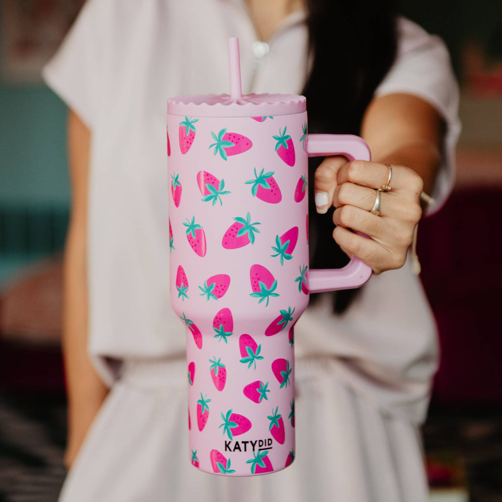 Katydid Strawberry 38 Oz Tumbler