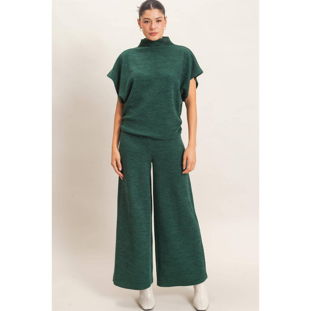 Dolman Sleeve Top And Pant Set
