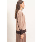 Colorblock Crew Neck Sweater