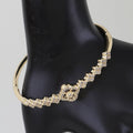 Multi Bejeweled Clover Charm Bracelet