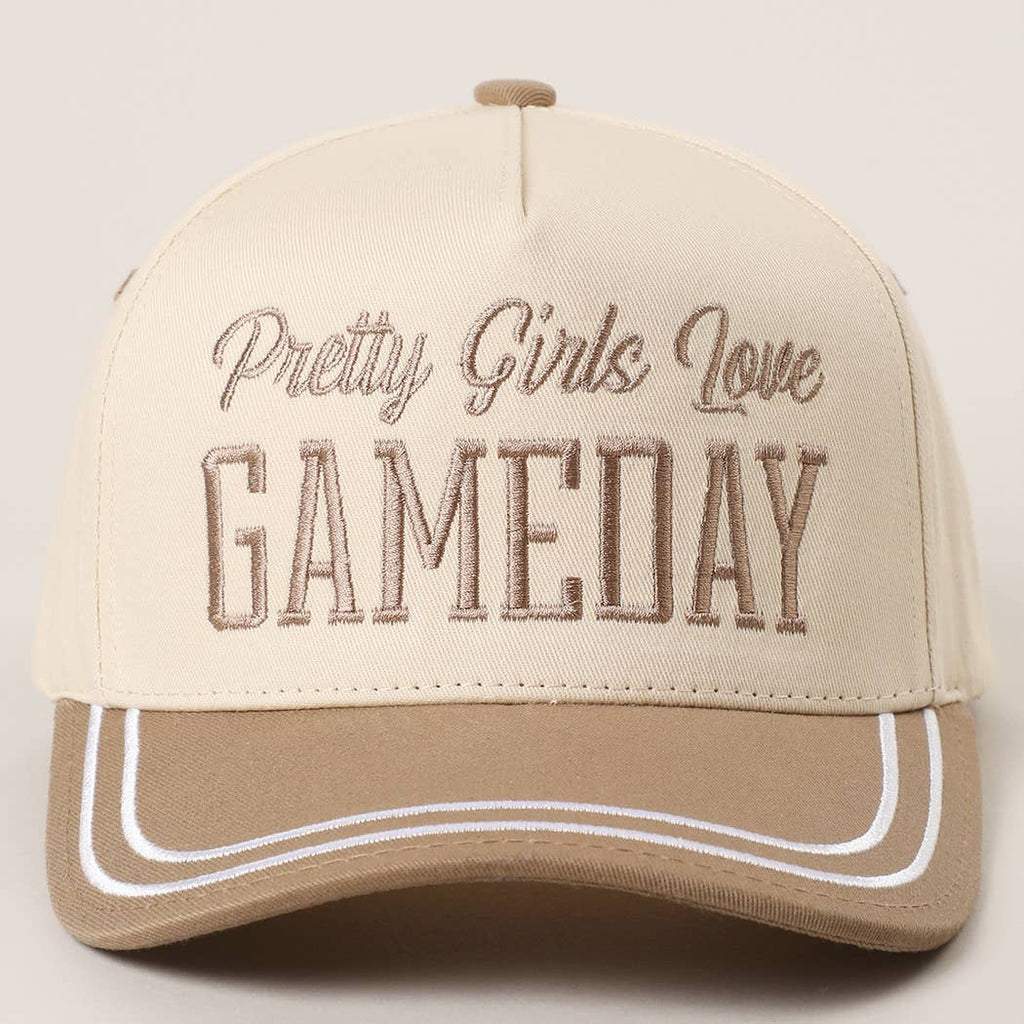 PRETTY GIRLS..Embroidery Double Stitch Trucker Hat