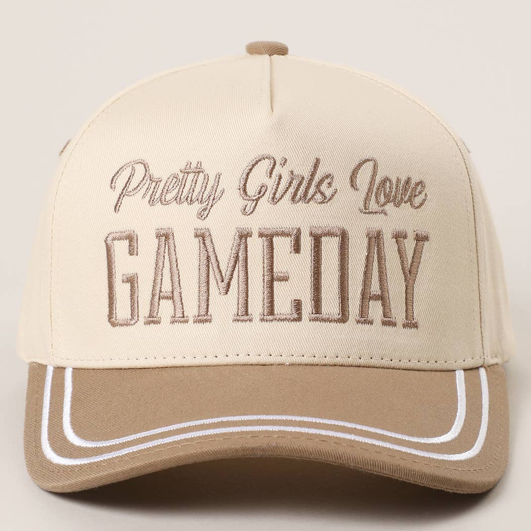 PRETTY GIRLS..Embroidery Double Stitch Trucker Hat