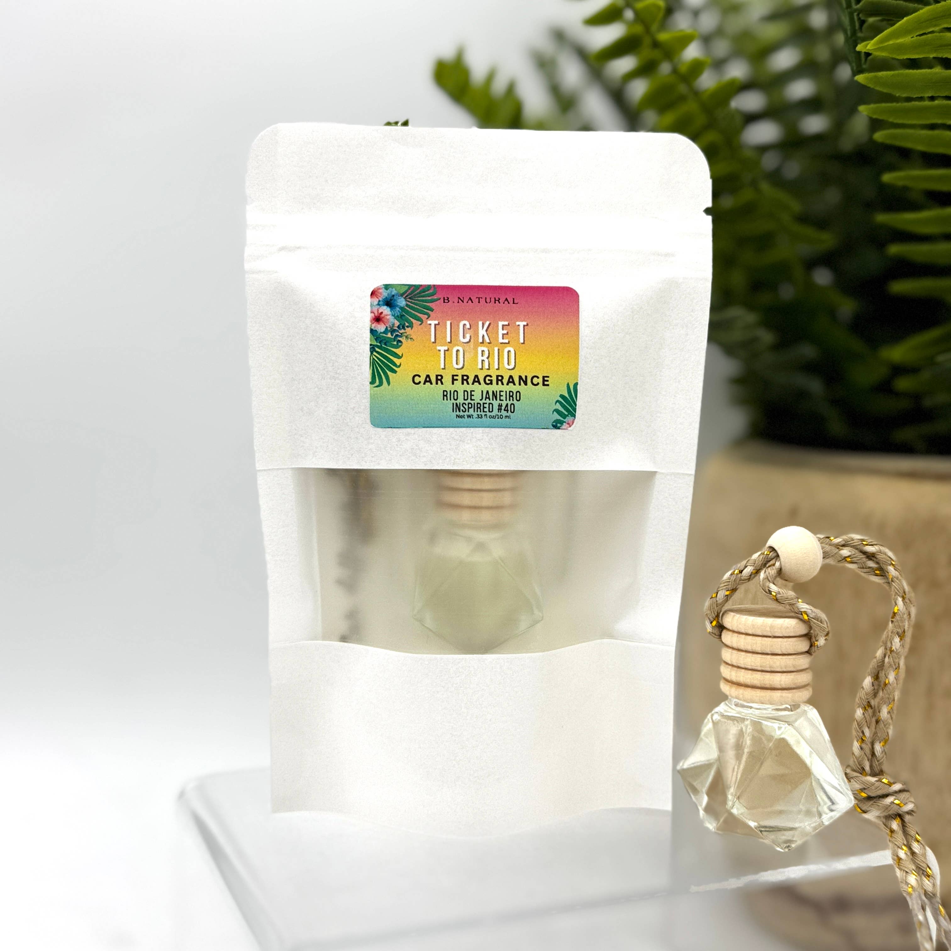 Car Fragrance Diffuser | (Ticket to Rio) Pouch