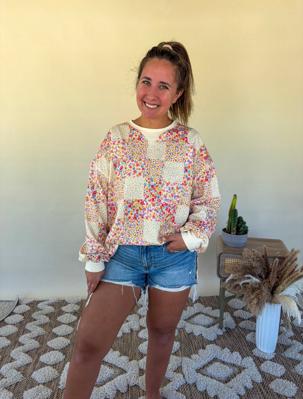 Meadow Bloom Patchwork Top by TopNotch