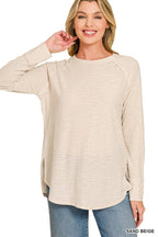 Cotton Slub Jersey Long Sleeve Tee Shirts