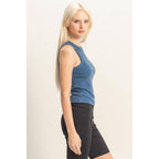 Acid Washed Ribbed Tank Top