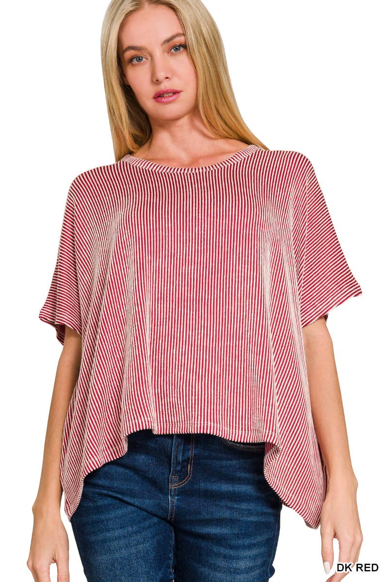 Corded Oversized Top
