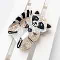 Rhinestone Jumbo Racoon Squirrel Hair Claw Clips | 40H1165