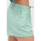 Striped Drawstring Waist Shorts