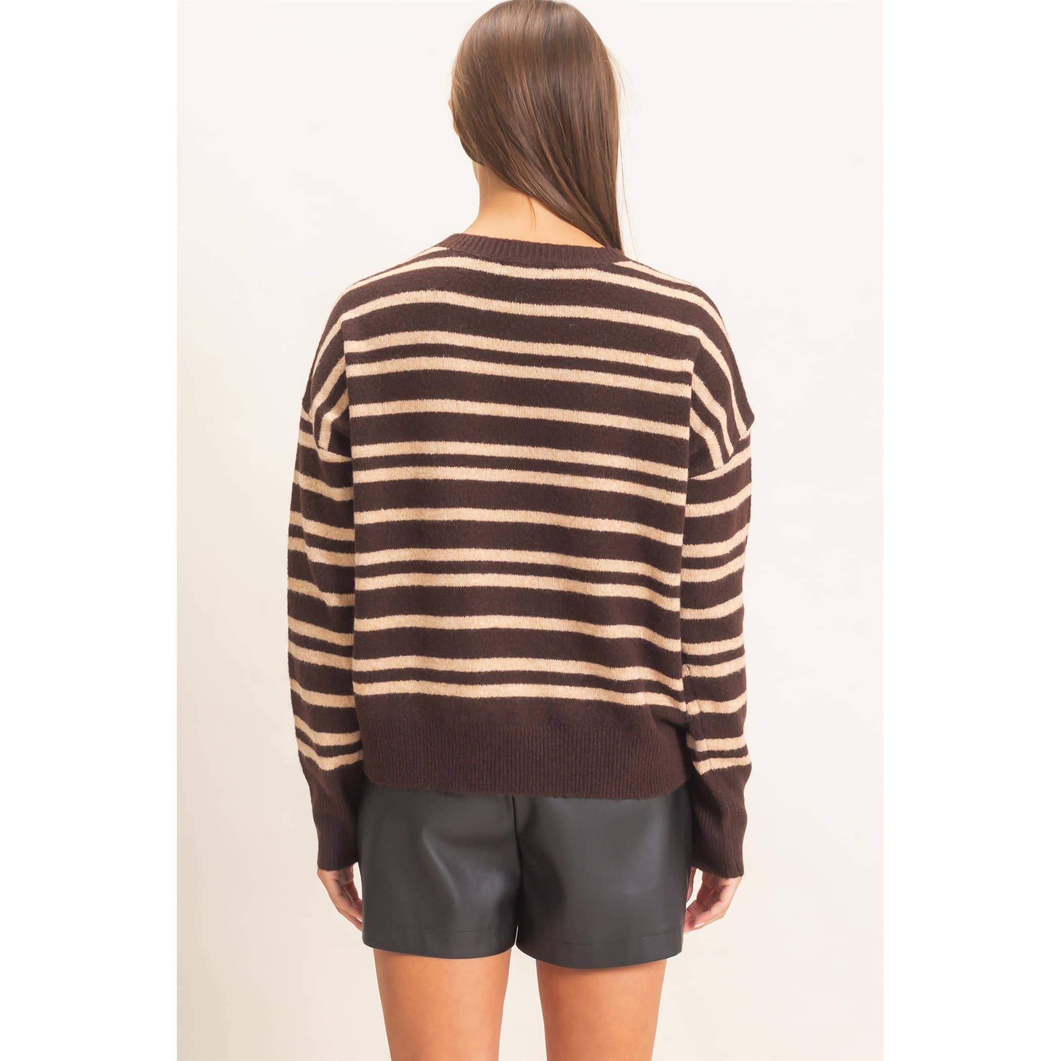 Striped Crew Neck Sweater