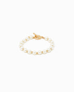 Mixed Pattern Acrylic Pearl Toggle Bracelet