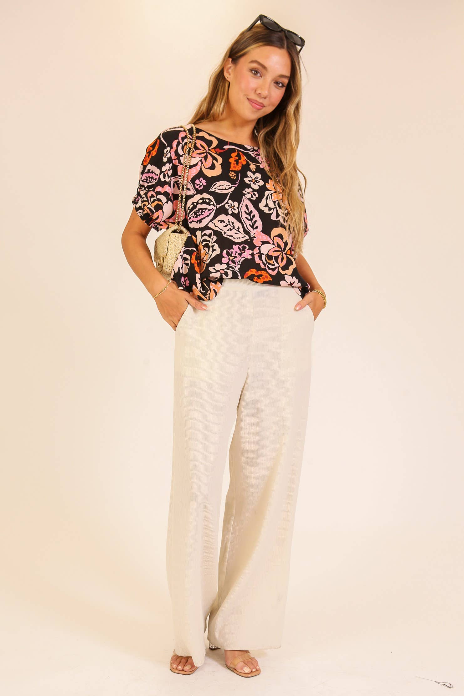 Coastal Bloom Printed Blouse