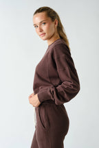 Mineral Wash Luxe Cropped Sweatshirt