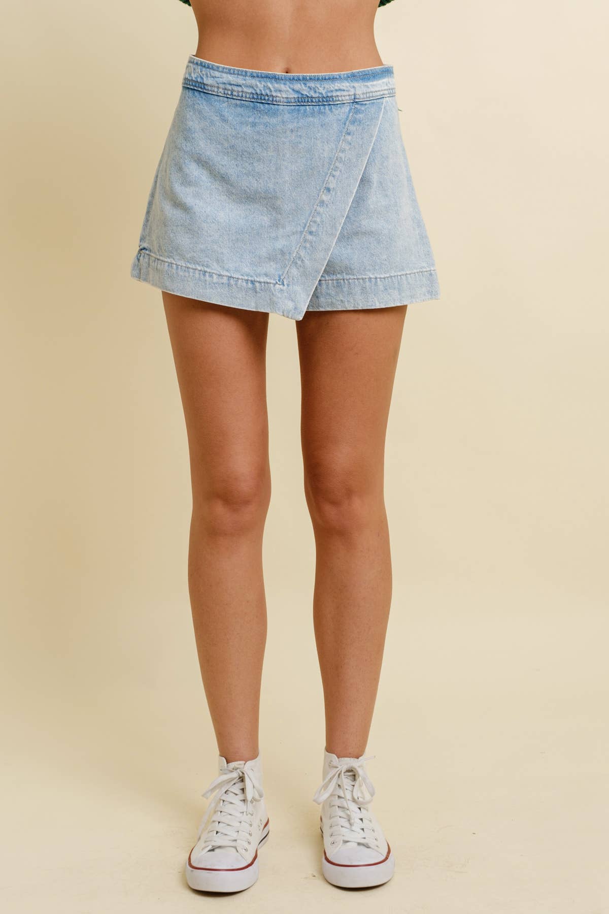 Concert Denim Wrap Skort