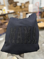 MAMA Embroidered Glitter crewneck