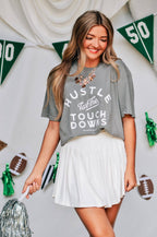 Hustle for the Touchdowns Solid Tee