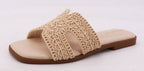 Braided Band Flat Sandals