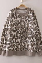 NT12770-Printed Crew Neck Sweatshirt