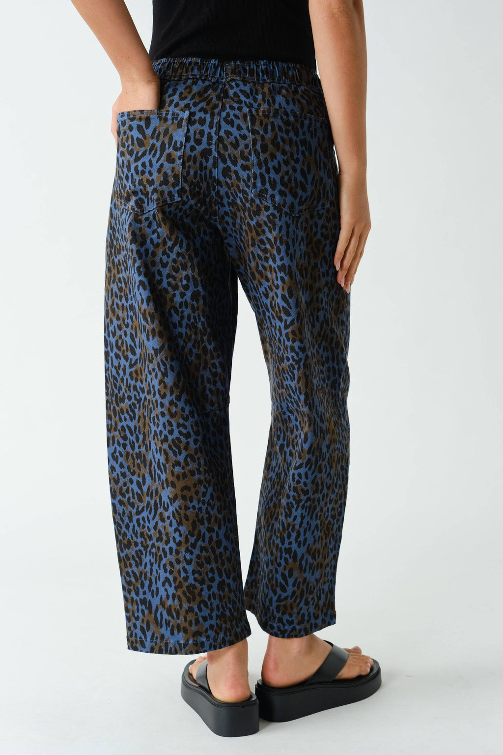 Leopard Lounge Wide-Leg Pants