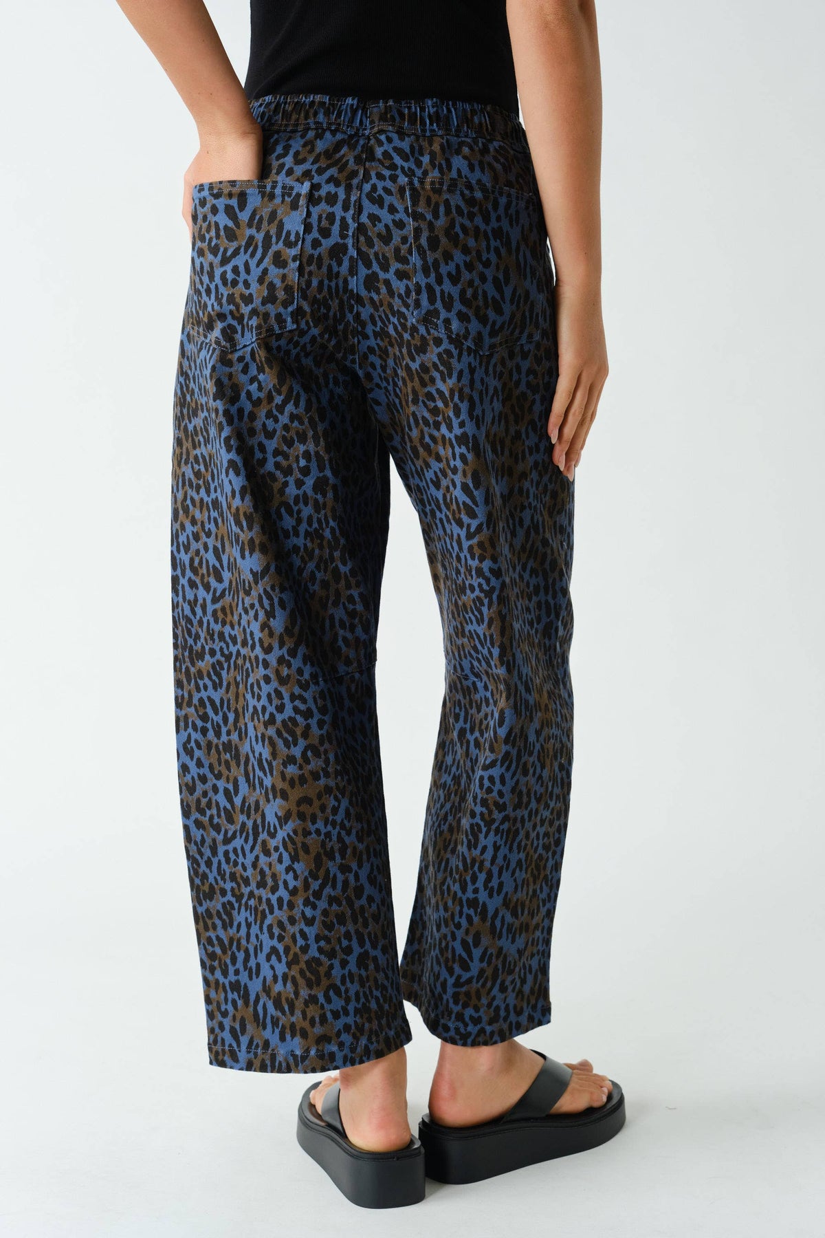 Leopard Lounge Wide-Leg Pants