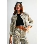 BOYFRIEND JACKET RAW HEM